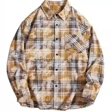 金盾 秋季外套衬衣潮牌情侣衬衫 男女同款