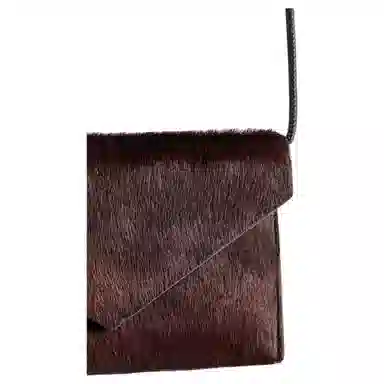 COS Leather Shoulder Bag Deep Brown