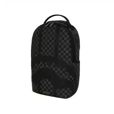 SPRAYGROUND Shark Logo Checkered Backpack Black