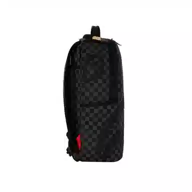 SPRAYGROUND Shark Logo Checkered Backpack Black