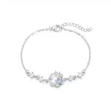 珂里 甜美小清新蓝桉遇鸟轻奢小众高级感简约百搭手饰温柔气质灵动日常通勤 琉璃 玉石手链 女款