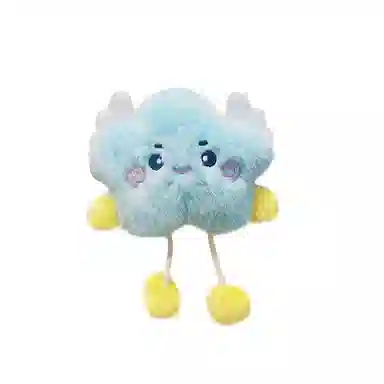 玄唐 可爱毛绒星星钥匙扣书包公仔包包玩偶挂饰 聚酯纤维 挂件 男女同款情侣款