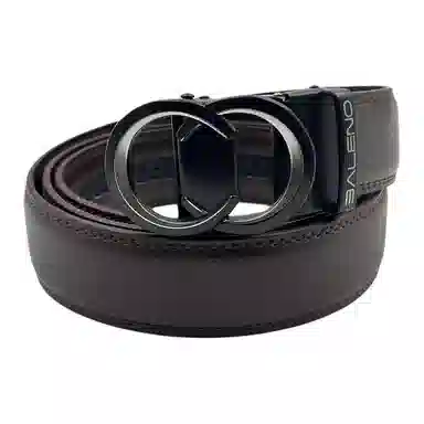 BALENO Leather Double Ring Belt
