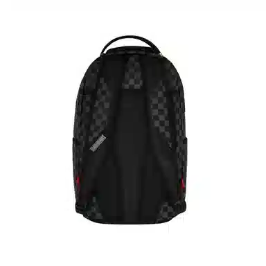 SPRAYGROUND Shark Logo Checkered Backpack Black