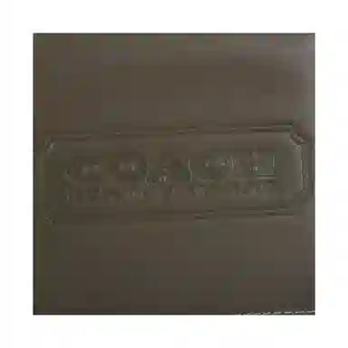 COACH 10 Logo Embossed Leather Bi-Fold Wallet Military Green