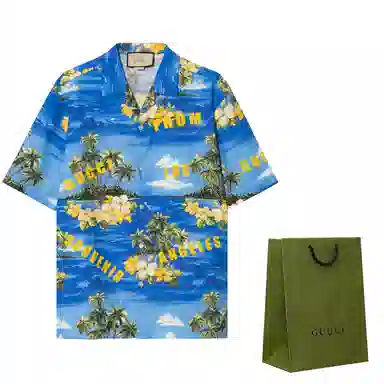 GUCCI SS22 Blue Shirt