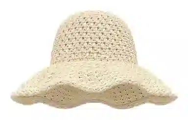 优幽兰 韩系氛围感小清新镂空草编帽子女时尚百搭简约高级感夏季出游度假防紫外线草帽海边沙滩拍照打卡遮阳帽潮 聚酯纤维 渔夫帽 女款