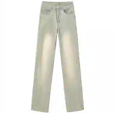 s.k. manor hill Vintage Washed Straight Jeans