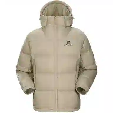 CAMEL Warm Fleece Series Down Jacket