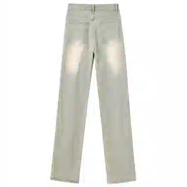 s.k. manor hill Vintage Washed Straight Jeans