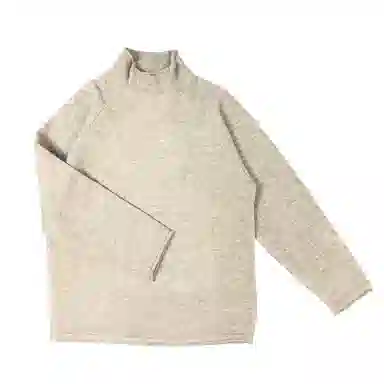 【dme】 日系潮牌复古纯色简约高领舒适百搭高级感慵懒风宽松时尚上衣针织衫 男女同款