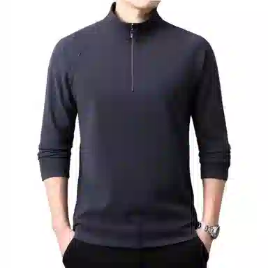 Laoyeche Half-Zip Mock Neck Sweatshirt
