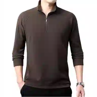 Laoyeche Half-Zip Mock Neck Sweatshirt