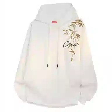 C1RCA Gradient Bamboo Leaf Signature Oversized Long Sleeve Shirt