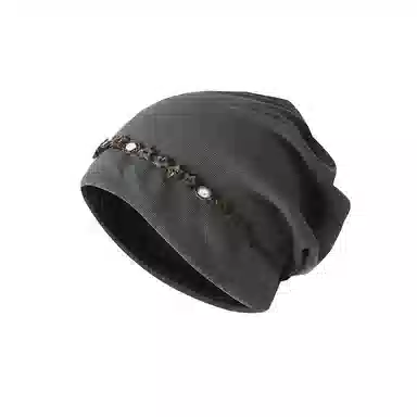 祎步康 民族风复古五角星流苏包头帽高级感扎染串珠大头围小众 棉涤 帽子 女款