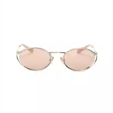 Miu Miu Oval Sunglasses Rose Gold