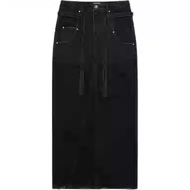 LOW CLASSIC x 17END FW25 DENIM MAXI SKIRT