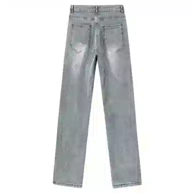 s.k. manor hill Vintage Washed Straight Jeans