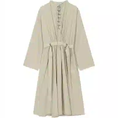 LOW CLASSIC FW25 LACE-UP BELTED DRESS