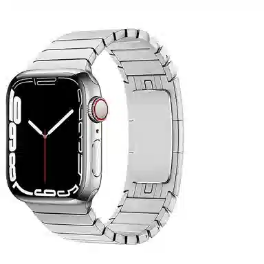 亿祈发 表带 苹果适用 钢材质 蝴蝶扣实心男女通用