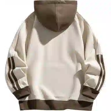 太子龍 宽松连帽条纹长袖卫衣 男女同款