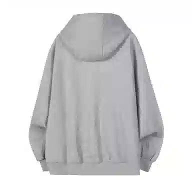 【Cleanfit棋盘格】蓝精灵 美式街头风创意字母印花个性设计重磅开衫连帽撞色外套宽松百搭拉链卫衣 男女同款