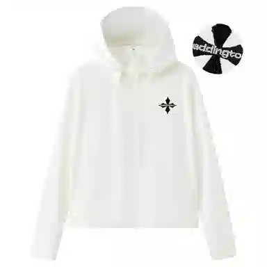 帕丁顿熊 基础款复古简约十字菱形刺绣纯色宽松短板连帽户外功能性凉感高弹力亲肤超轻速干透气皮肤衣防水防紫外线 凉感超轻透气防晒服 男女同款