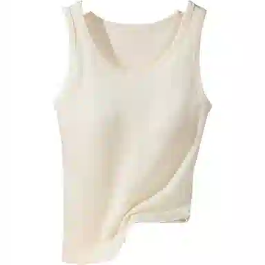 欧迪芬 德绒绵羊毛吊带背心无袖上衣针织打底衫内搭可外穿保暖上装 女款 单件装