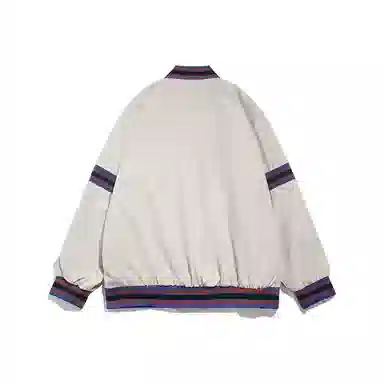 哲源 美式复古嘻哈风棒球服拼接撞色字母印花设计感春秋外套潮牌百搭宽松舒适日常通勤潮流痞帅飞行员休闲夹克 男女同款