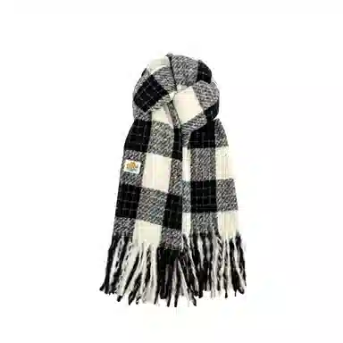 加菲猫家族 氛围感长巾韩式小清新流苏休闲时尚百搭加厚保暖 绒线围巾 男女同款情侣款