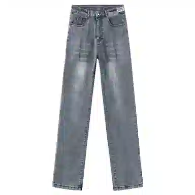s.k. manor hill Vintage Washed Straight Jeans