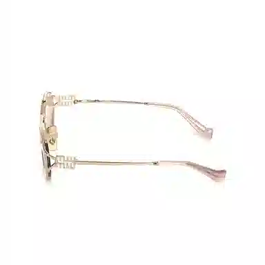 Miu Miu Oval Sunglasses Rose Gold