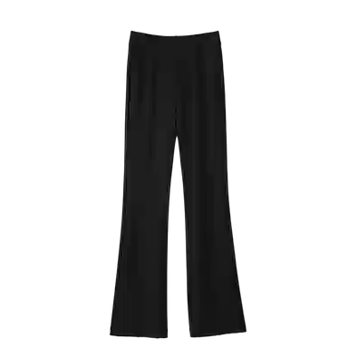 晚白 弹力修身高腰喇叭裤休闲裤 女款