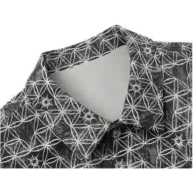 K-BOXING Plaid Casual Jacket Gray