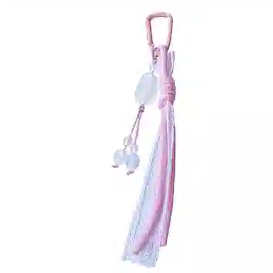 卡莱茵 【蕾丝花边】可爱趴趴兔创意粉色系手机包包挂绳#好运 尼龙 挂件 男女同款情侣款