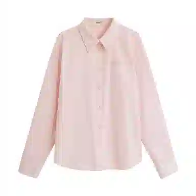 茵曼 条纹绣花袖口宽松落肩长袖衬衫 女款