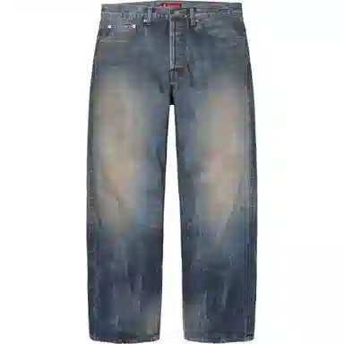 Supreme FW25 Distressed Loose Fit Selvedge Jean