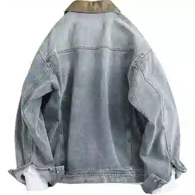 Gongnu Vintage Washed Denim Jacket