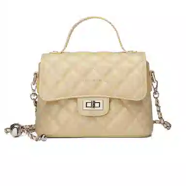 Straw Man Quilted Chain Bag