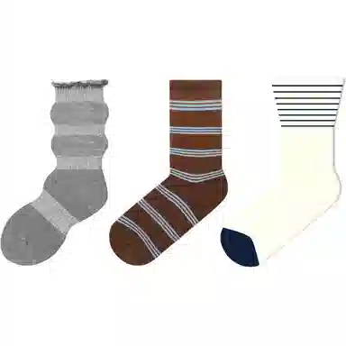 缎魅 美拉德设计款网红中筒袜 女款