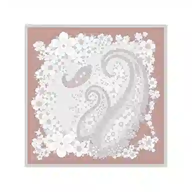 上海故事 绵羊毛双面印花人字纹中方巾礼盒装 桑蚕丝 丝巾 男女同款情侣款