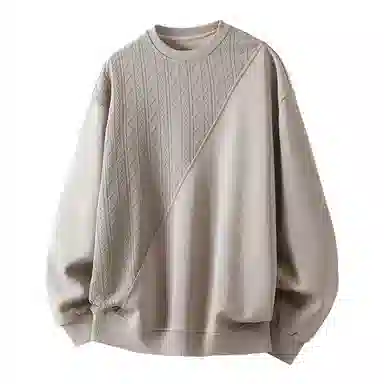 金盾 圆领长袖宽松拼接卫衣 男款