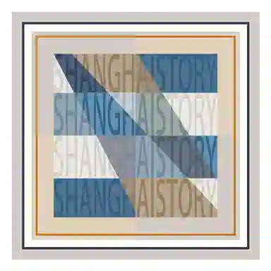 上海故事 双面印花人字纹中方巾 桑蚕丝 丝巾 女款