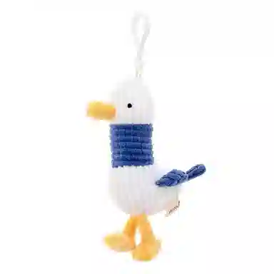 尚先生 网红可爱卡通加油鸭钥匙扣玩偶公仔书包节 毛绒 挂件 男女同款情侣款