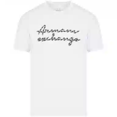 Armani Exchange Logo Print T-Shirt White