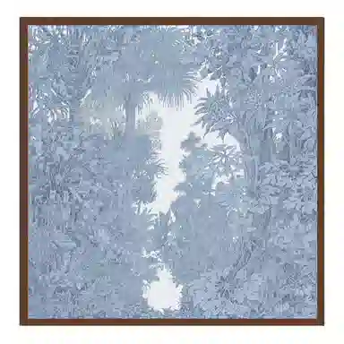 上海故事 围巾双面印花人字纹中方巾 绵羊毛 丝巾 女款