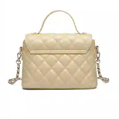 Straw Man Quilted Chain Bag