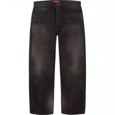 Supreme FW25 Distressed Loose Fit Selvedge Jean