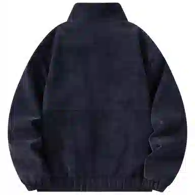 帕丁顿熊 复古日系工装拼接夹克外套简约宽松翻领休闲防风机车皮衣 男女同款