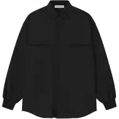 Fear of God Essentials Oxford Shirt Jet Black
